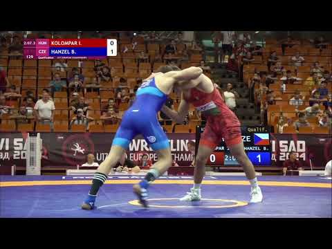 I. KOLOMPAR (HUN) vs B. HANZEL (CZE) | Qualif. 71 | 2024 u17 European championships