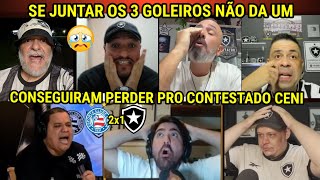 REAÇÕES dos BOTAFOGUENSES SURTANDO COM GOL CONTRA E EXPULSÃO BIZARRA - BAHIA 2X1 BOTAFOGO