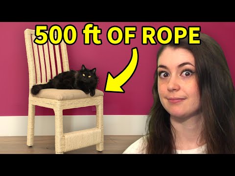 Turning an Entire Chair Into a Cat Scratching Post