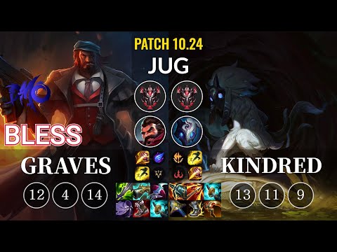 DMO bless Graves vs Kindred Jungle - KR Patch 10.24
