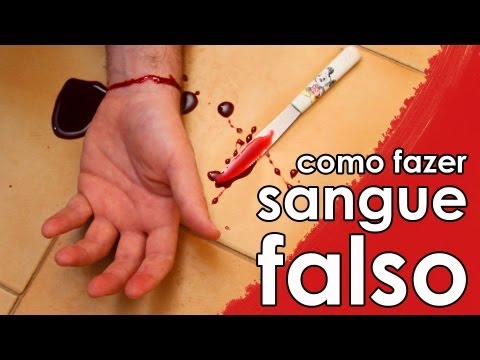 Como fazer SANGUE FALSO, o sangue falso para Halloween Video