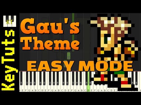 Gau’s Theme from Final Fantasy VI Piano Collections - Easy Mode [Piano Tutorial] (Synthesia)