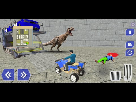 US Police ATV Quad Bike Transport Cargo Plane Game Simulator | Fun Kids TV