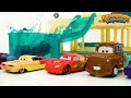 Color Changing Disney Cars Learning Video for Kids - Race Day Fun!