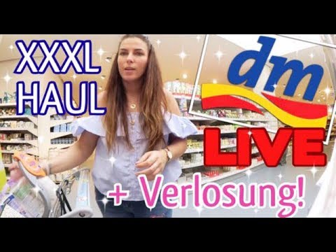 XXXL LIVE DM HAUL! Largest dm in Frankfurt! Full shopping cart + giveaway ♡