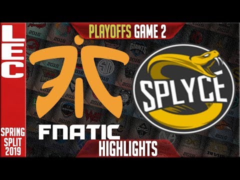 FNC vs SPY Game 2 Highlights | LEC Playoffs Spring 2019 Round 2 | Fnatic vs Splyce G2