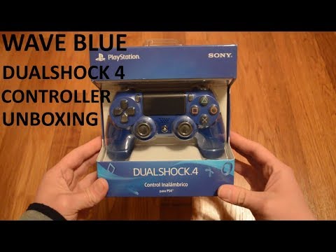 Unboxing Wave Blue Sony DualShock 4 PlayStation 4 Controller