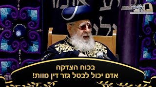בכוח הצדקה אדם יכול לבטל גזר דין מוות! - מרן רבינו עובדיה יוסף זצ''ל (מורשת מרן) - התמונה מוצגת ישירות מתוך אתר האינטרנט יוטיוב. זכויות היוצרים בתמונה שייכות ליוצרה. קישור קרדיט למקור התוכן נמצא בתוך דף הסרטון בכוח הצדקה אדם יכול לבטל גזר דין מוות! - מרן רבינו עובדיה יוסף זצ''ל (מורשת מרן) - התמונה מוצגת ישירות מתוך אתר האינטרנט יוטיוב. זכויות היוצרים בתמונה שייכות ליוצרה. קישור קרדיט למקור התוכן נמצא בתוך דף הסרטון
