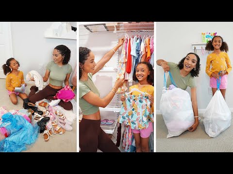 Kid’s Closet Declutter & Organization! (Making Room for NEW Summer Clothes)
