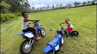 DIRTBIKE BOYS (YAMAHA PW-50, TTR -110 & STACYC BALANCE BIKE)🤣😂