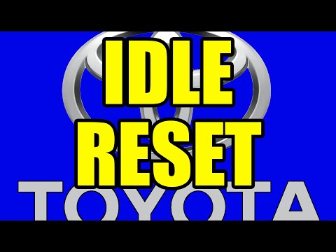 Toyota & Lexus Idle Reset -  All Models - Fast and Easy!