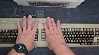 8bitdo Retro Mechanical Keyboard comparison with a real C64