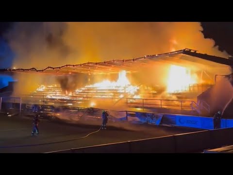 FC Haka Fans Burn Their Own Stadium After Relegation