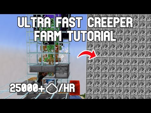 BEST Creeper Farm 25K Gunpowder/hr Minecraft 1.21+