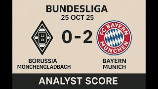 Download the video "Germany - Bundesliga Analyst Score 25-Oct-2025 #bundesliga #football #soccer #bayernmunich"