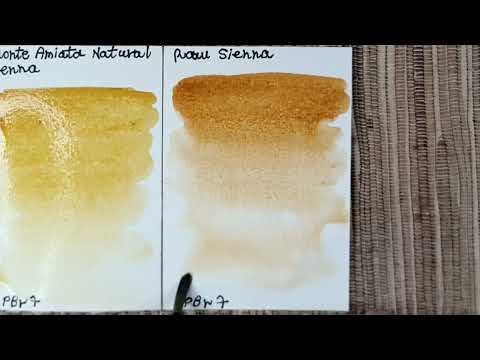 Daniel Smith ochre watercolors: PY42 and PY43