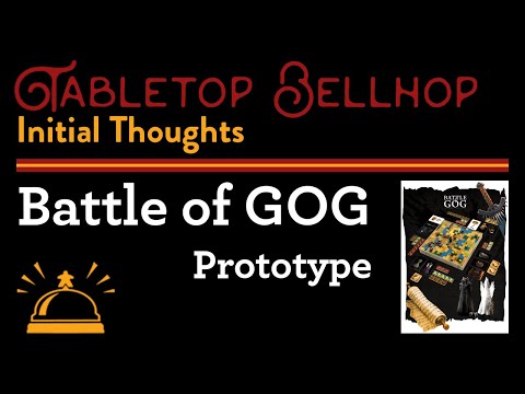 Initial thoughts on Battle of GOG, a biblically themed wargame with some interesting mechanics