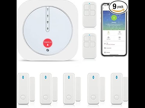 YISEELE Smart Alarm System(YX-700/YX-700S), WiFi Secuirty System work with Alexa for Home Apartment
