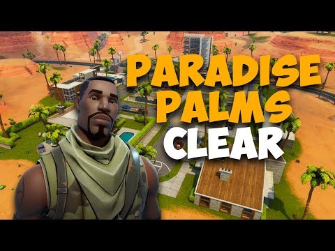 Clearing Paradise Palms! Fortnite Battle Royale