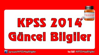 KPSS 2015 Güncel Hap Bilgiler