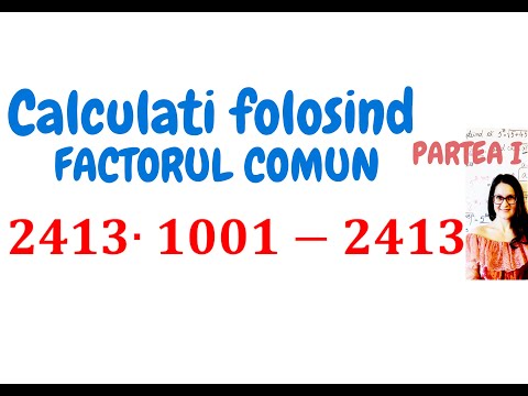 Lectia 20.1 Factorul comun  Exercitii Clasa 5 #factorulcomun #matematicaclasa5