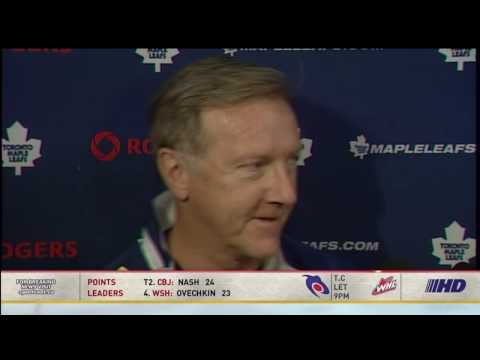 Ron Wilson making fun of Patrick Kane at the Pre-Game Skate Press Conference (HD)