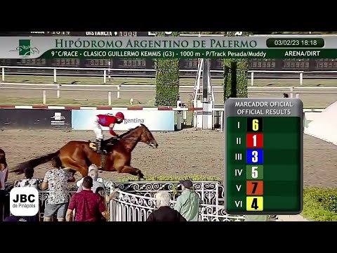 Clásico Guillermo Kemmis (G3) - Hipódromo de Palermo (Argentina) - 3 de febrero de 2023