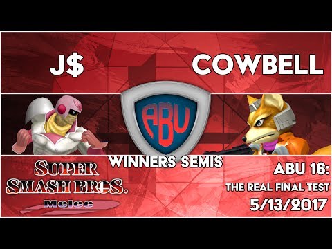 ABU 16: J$ (Falcon) vs. Cowbell (Fox)  - SSBM Singles Winners Semis