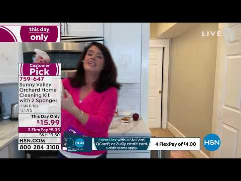 Sunny Valley Orchard Home Cleaning Kit with 2 Sponges