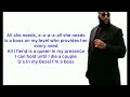 Rick Ross You The Boss Ft Nicki Minaj Lyrics