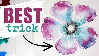 🤯 Mind-blowing - My way of SIMPLIFYING WATERCOLORS ~ How I paint Flower ~ Beginners Lesson