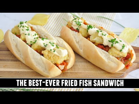 The BEST-EVER Fried Fish Sandwich | Spanish Bocadillo de Bacalao y Pisto