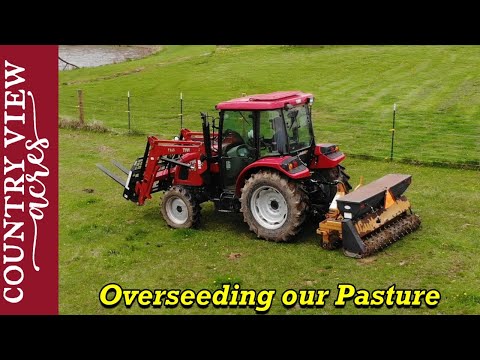 I rented a seeder to over seed our pasture during one of the wettest month's of the year.  Bad idea?