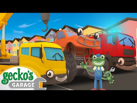 Wheels On The Trucks 🚚 Gecko's Garage | Trucks For Children | Cartoons For Kids