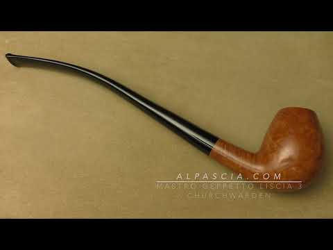 Mastro Geppetto Liscia 3 Churchwarden - pipe 242