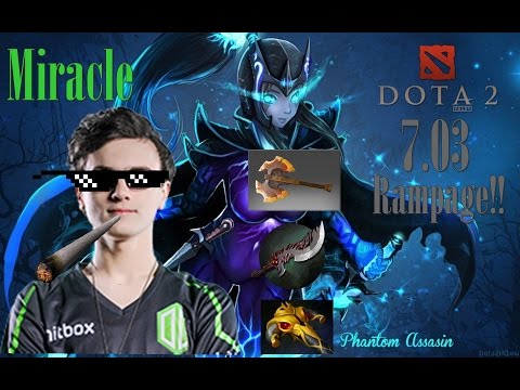 Miracle Phantom Assassin - Dota 2 7.03 [RAMPAGE|40KILL]