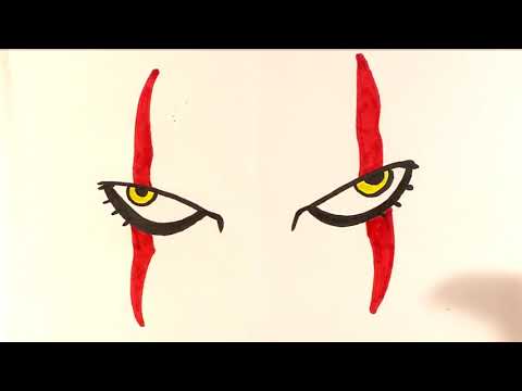 How to Draw Pennywise Eyes - It - Drawing Lesson
