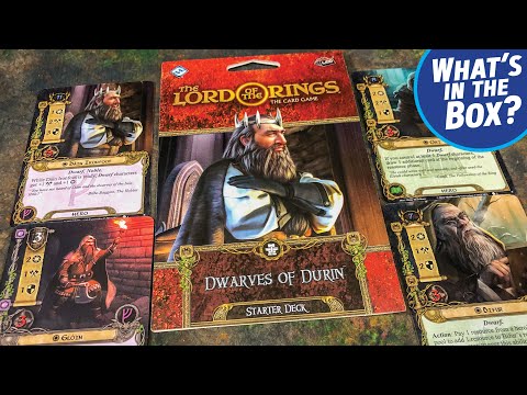 LOTR the Card Game DWARVES OF DURIN Starter Deck Unboxing and Look at All the Cards
