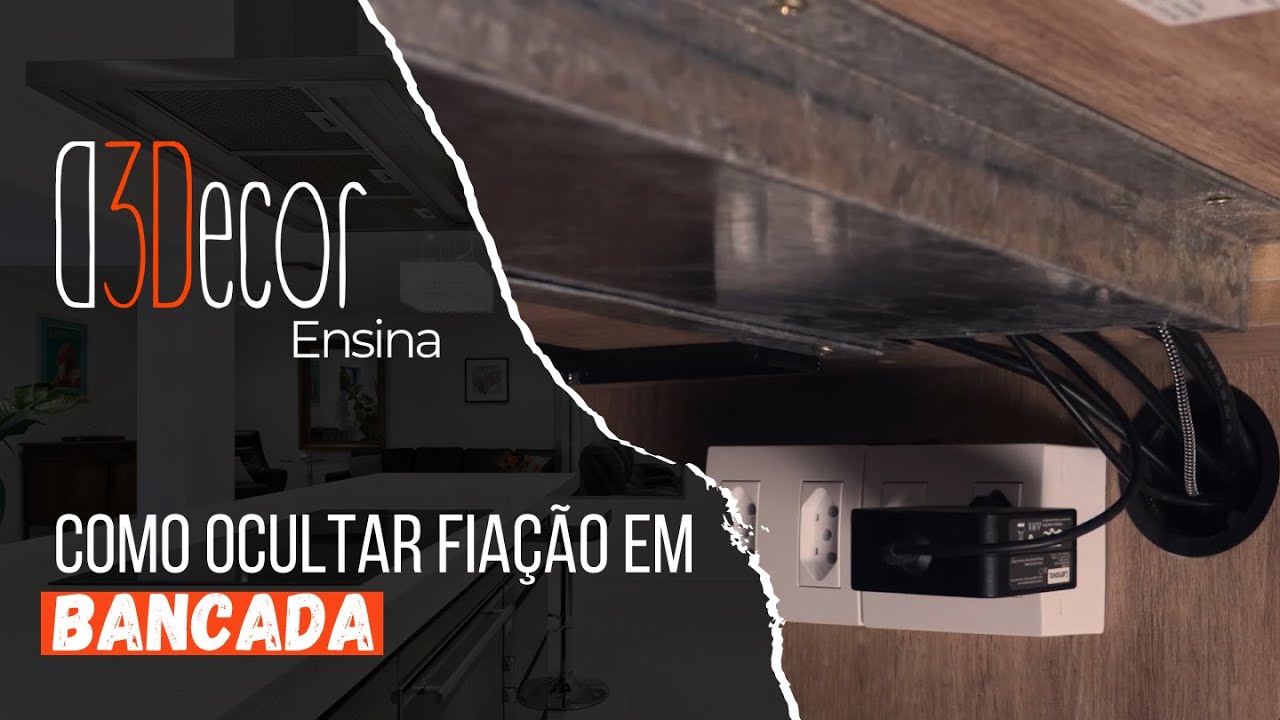 Como esconder fios embaixo da mesa