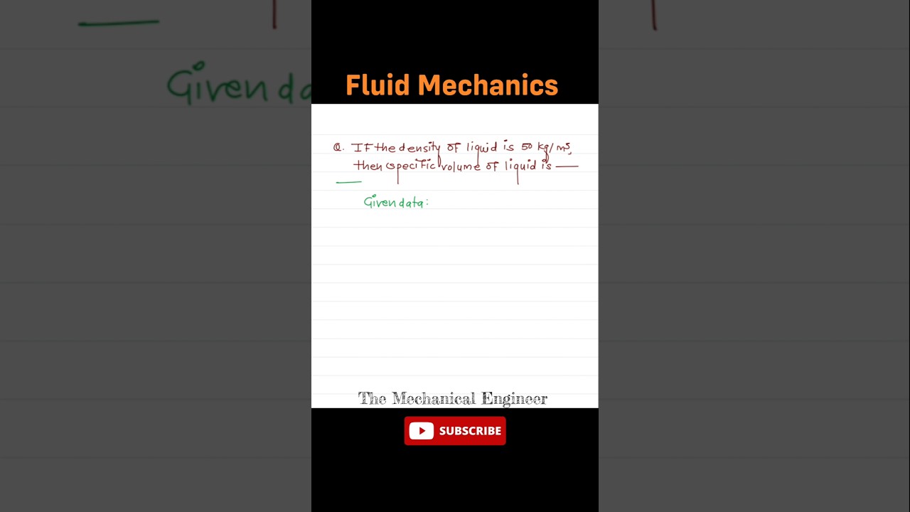Fluid Mechanics Numerical Problems Fmm