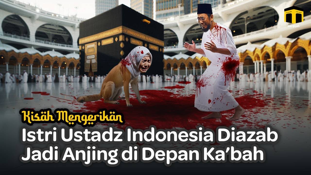 Ya Allah Bu Ustadz Indonesia Jadi Anjing, Kena Azab Allah di Depan Ka’bah Saat Umroh