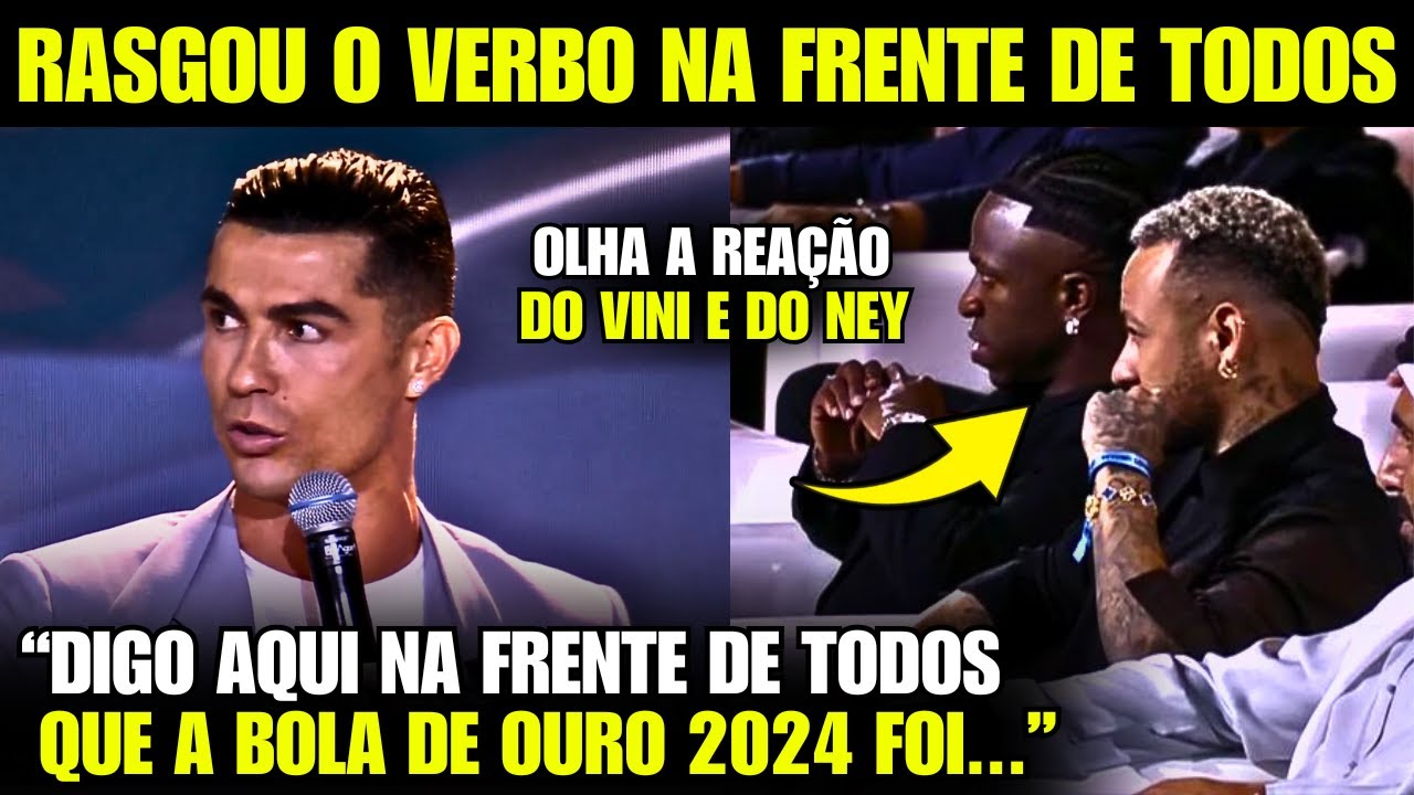 🚨 NOSSA! CRISTIANO MANDA A REAL SOBRE A BOLA DE OURO e OLHA A REAÇÃO DO VINI E DO NEY!