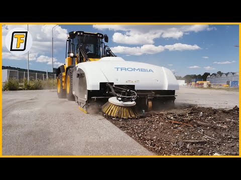 It SWEEPS the Streets SPOTLESS! - Satisfying Street Sweeper & Roadside Cleaning Machines