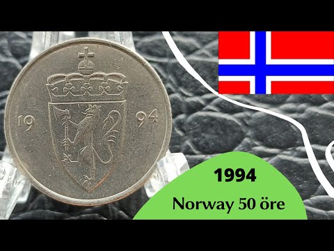 Scarce Coin from Norway 50 öre 1994 -  NORGE