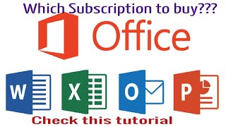 Which subscription should you buy? | Microsoft office 365 license explained | Tutorial for beginners
