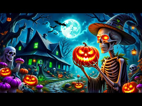 🎃 Best HALLOWEEN Background Music 2025 👻 Spooky Witch Skeleton ~ Haunted Halloween Ambience