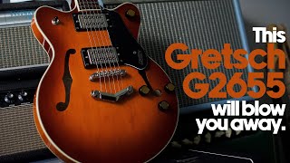 Video thumbnail for Gretsch G2655 Streamliner | Best budget-friendly semi-hollow? [Guitar Demo] by Ambient Endeavors
