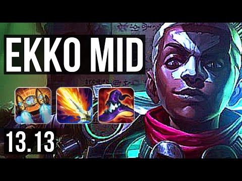 EKKO vs ZED (MID) | 10/0/9, Legendary, 1.4M mastery, 500+ games | KR Master | 13.13