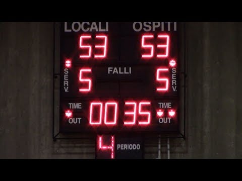 U14 Toscana, Girone F: attimi finali del derby Argentario Basket - Pall. Grosseto (18/02/18)