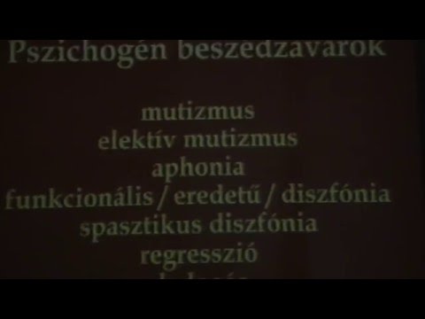 Hangképzés- és beszédzavarok I.